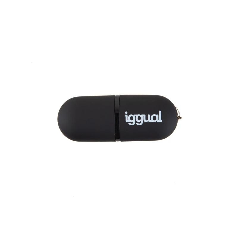 iggual Lápiz USB 2.0 16GB PEN16 negro con tapa