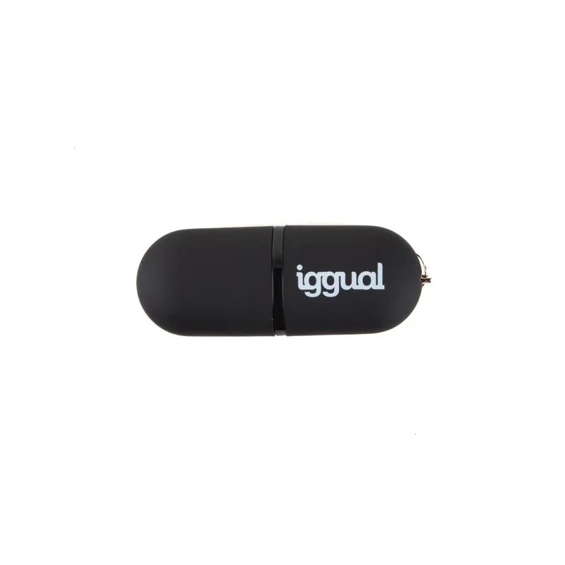 iggual Lápiz USB 2.0 16GB PEN16 negro con tapa