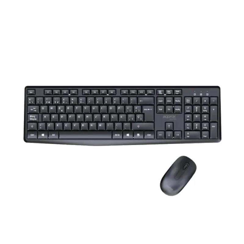 APPROX Teclado+raton inalamb X420B 1000DPI Negro