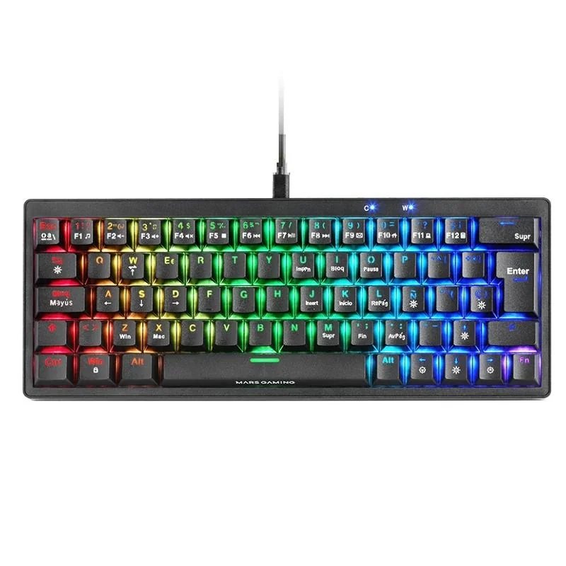 Mars Gaming Teclado MKMINIPRO Mecánico RGB Negro