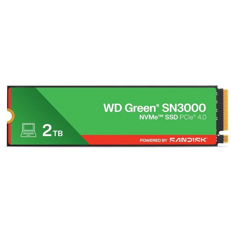 WD Green SN3000 SSD 2TB PCIe Gen4  NVMe