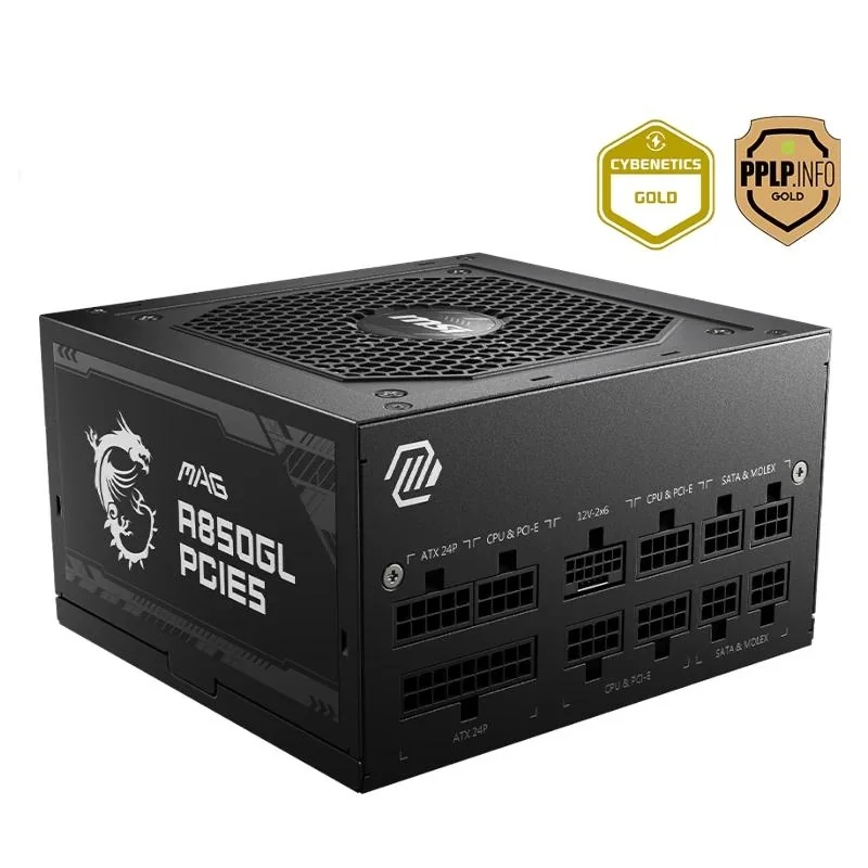 MSI Fuente Alimentación MAG A850GL PCIE5 II 850W