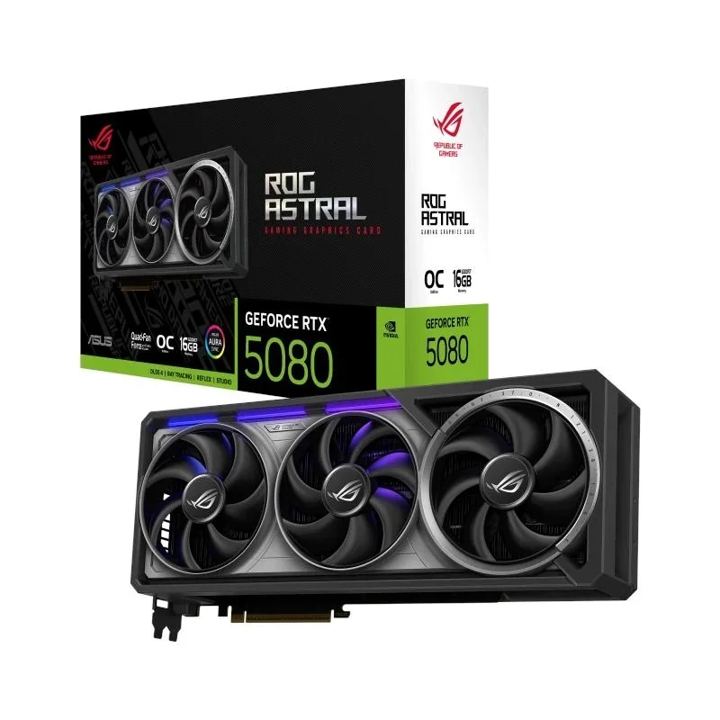 ASUS VGA NVIDIA RTX 5080 ROG Astral OC 16GB DDR7