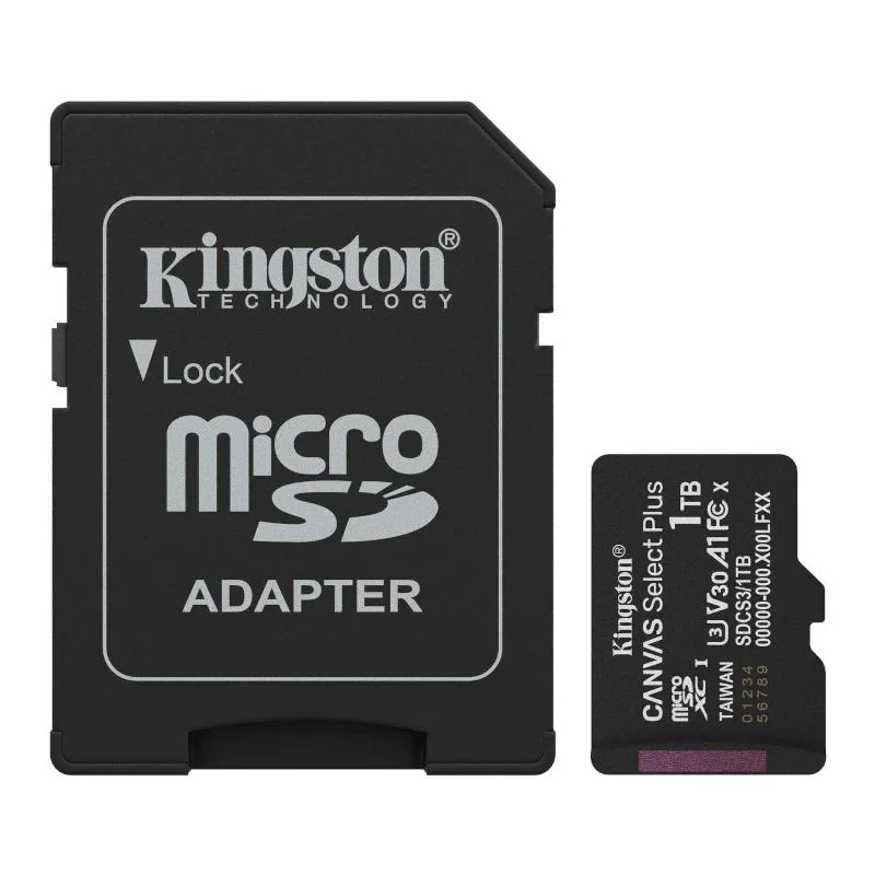 Kingston SDCS3/1TB microSD XC Gen3 150MB/s 1