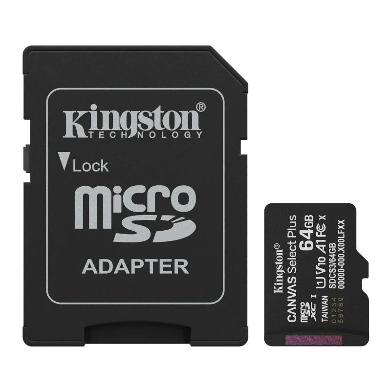 Kingston SDCS3/64GB microSDXC Gen3 150MB/s A1