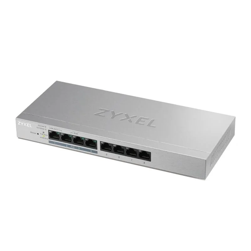 ZyXEL GS1200-8HPV2 Managed Switch 8xGb (4xPoE+)