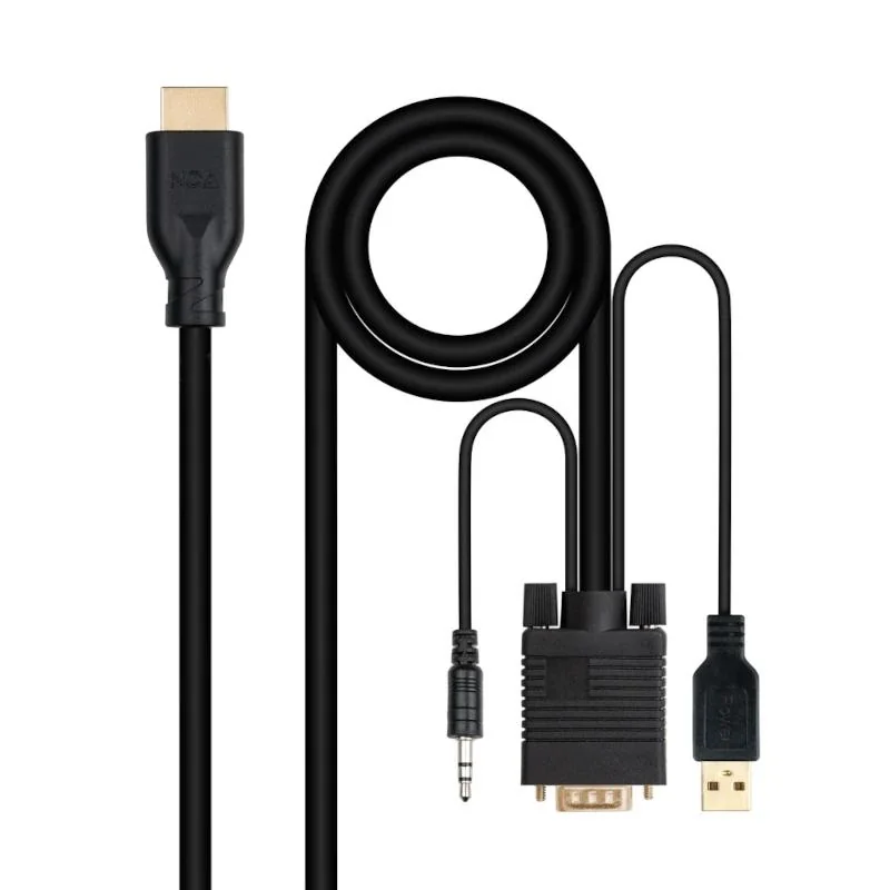 Nanocable Conversor VGA+Audio a HDMI M-M 1,8 m