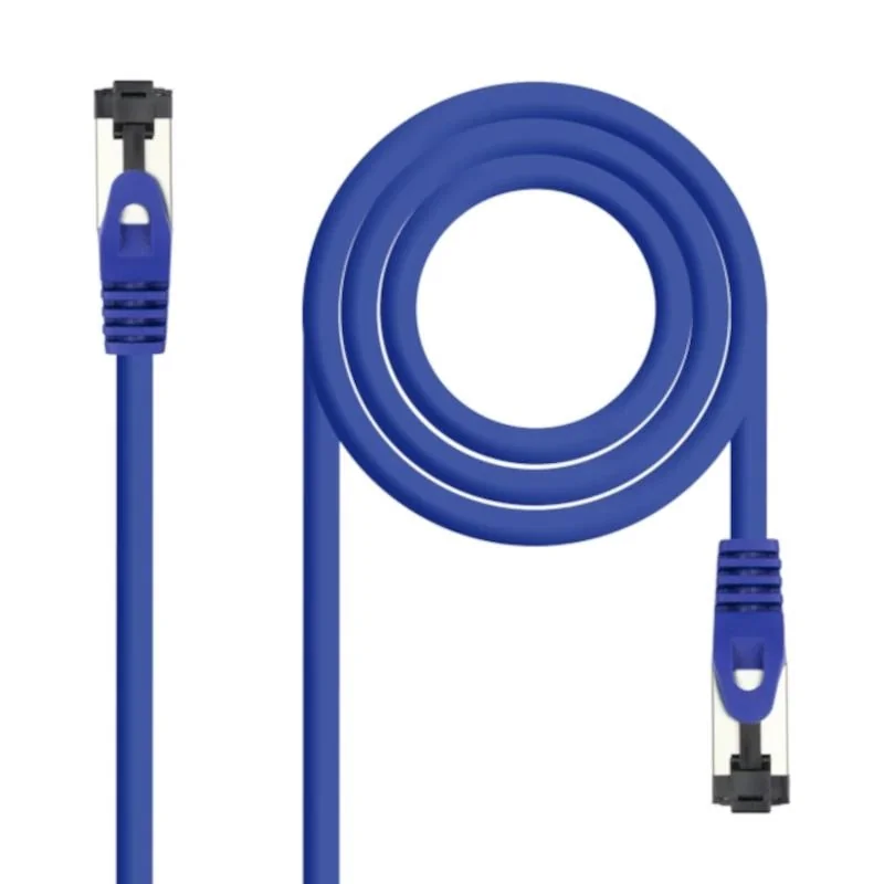 Nanocable Cable red Cat. 8.1 2GHZ SSTP Azul 0,25m