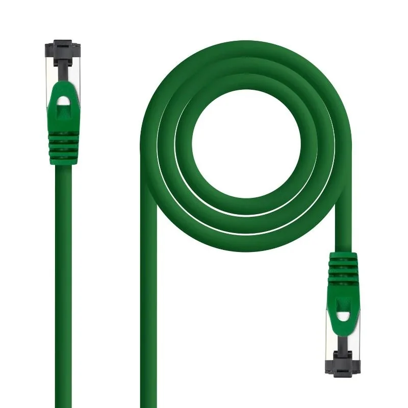 Nanocable Cable red Cat. 8.1 2GHZ SSTP Verde 0,25m