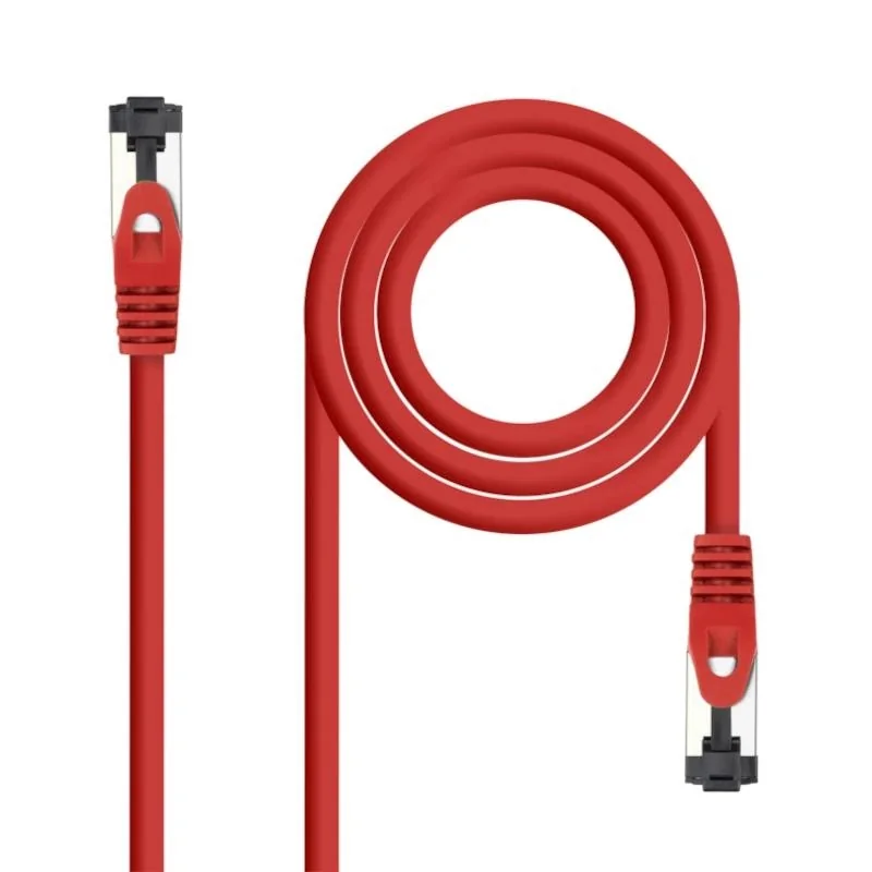Nanocable Cable red Cat. 8.1 2GHZ SSTP Rojo 0,5m