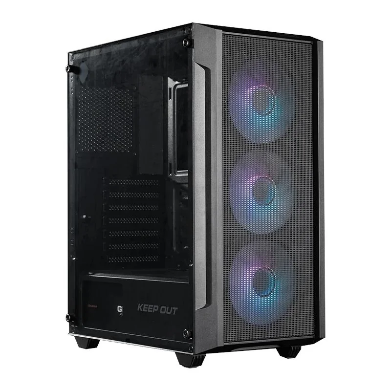 Keep Out Caja M-Atx KO XC-200 RGB USB3 Black Glass