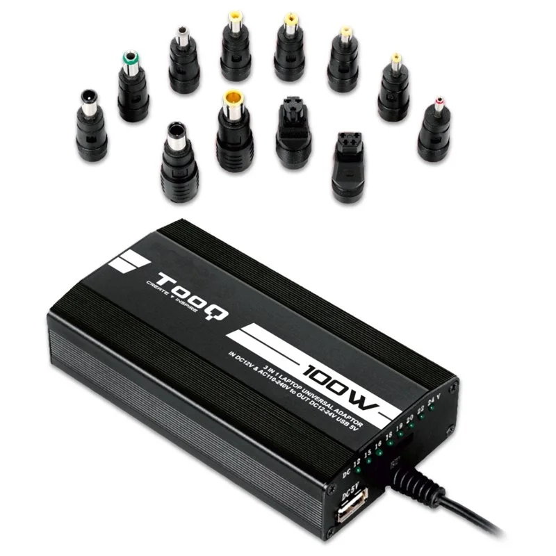 [AAOACR0220] Tooq Cargador portátil 100W 3en1 12 conectores