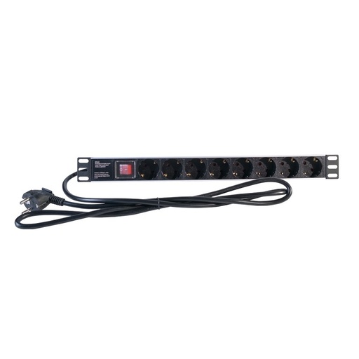 [ANEAAA0347] 2LAN Regleta 19" 8 Schukos Interruptor