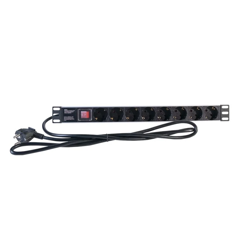 [ANEAAA0347] 2LAN Regleta 19" 8 Schukos Interruptor