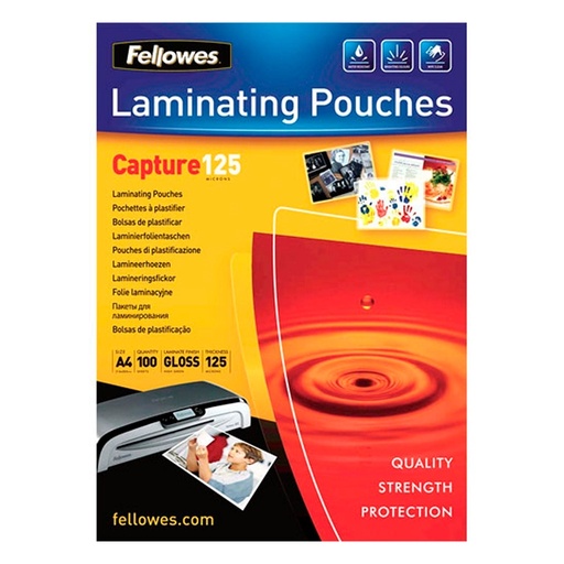 [CCFFPL0001] Fellowes Pack 100 Fundas Plastificar A4