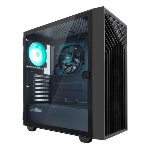 [ICACSM0855] Coolbox Caja Gaming ATX GA300 GRIDLINE Black