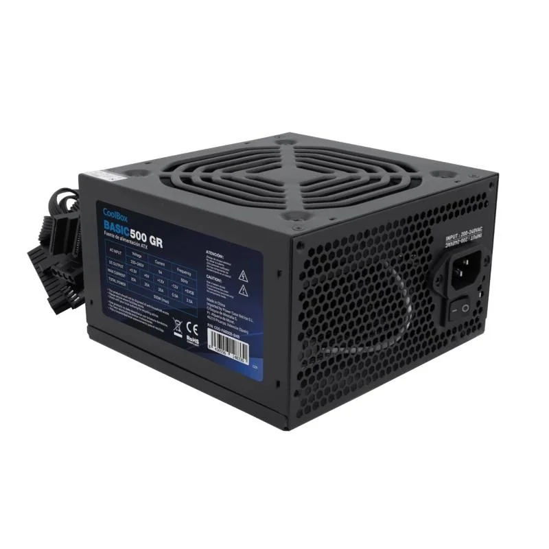[ICAFA60232] CoolBox Fuente.Alim 20+4 pin ATX BASIC 500W