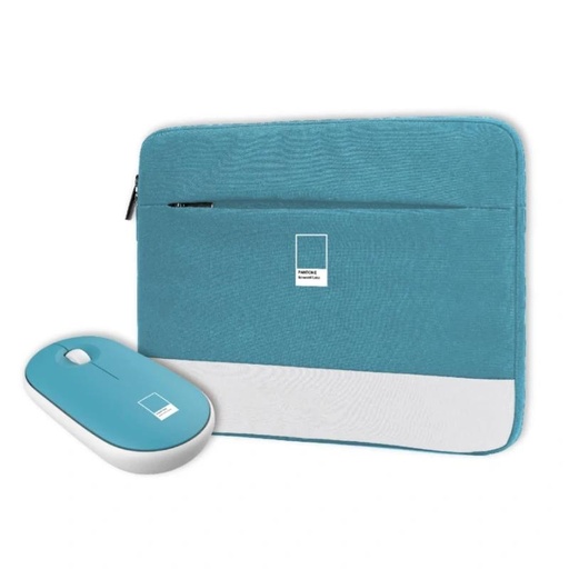 [AAOABT0855] Celly Kit Sleeve Pantone + raton 15,6" Azul
