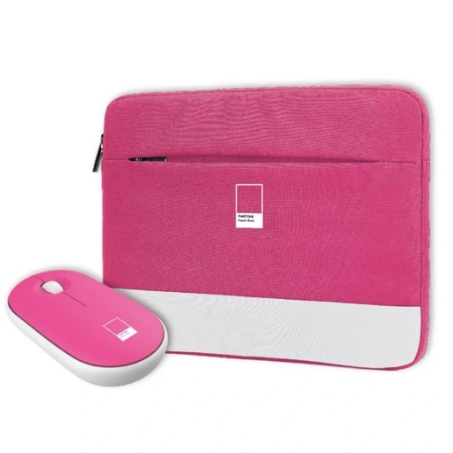 [AAOABT0857] Celly Kit Sleeve Pantone + raton 15,6" Rosa