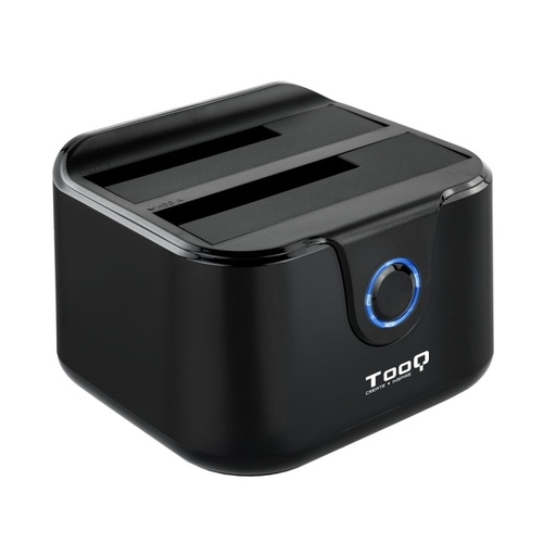 [AAACET0135] Tooq TQDS-802B Dock Station Doble Bahía HDD Negra