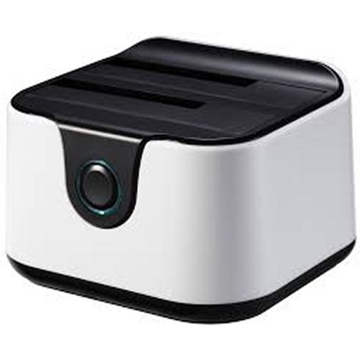 [AAACET0136] Tooq TQDS-802BW Dock Station Doble Bahía HDD Ne/Bl