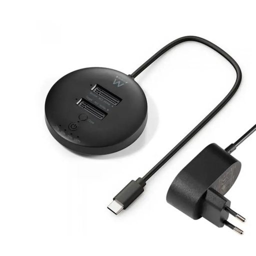 [AAACEM0027] EWENT EW7078 clonador USB3.2, doble bahía SSD