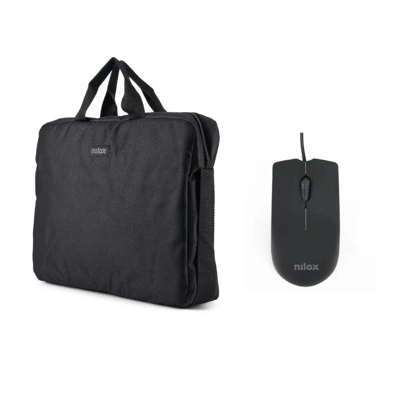 [AAOABT0867] NILOX Maletín 15.6"Negro+Ratón USB 1000dpi