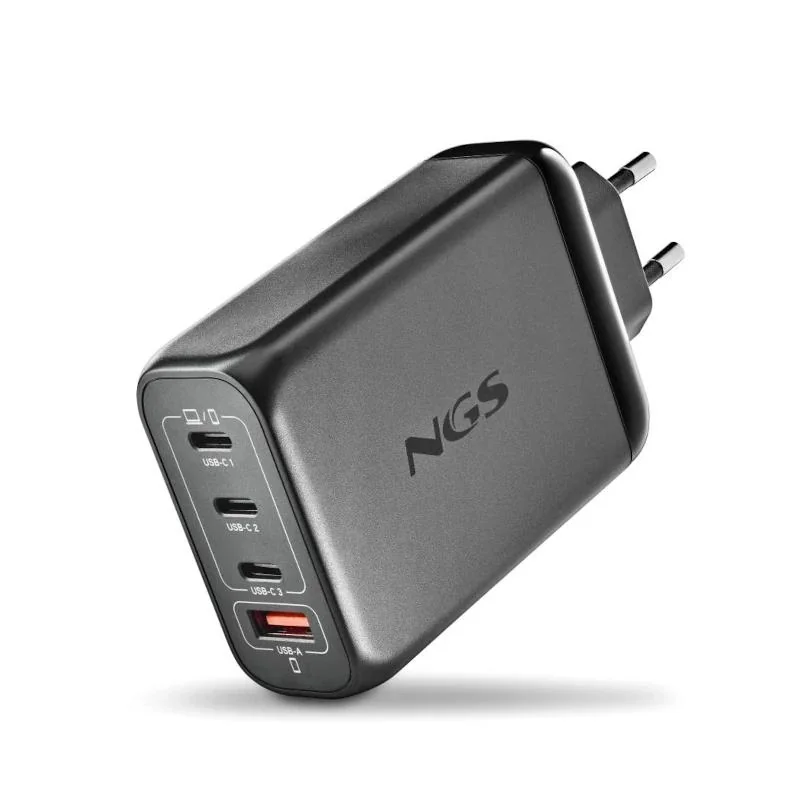 [AAOACR0285] NGS CARGADOR ULTRARAPIDO140W 4 PUERTOS 3USB-C 1 US