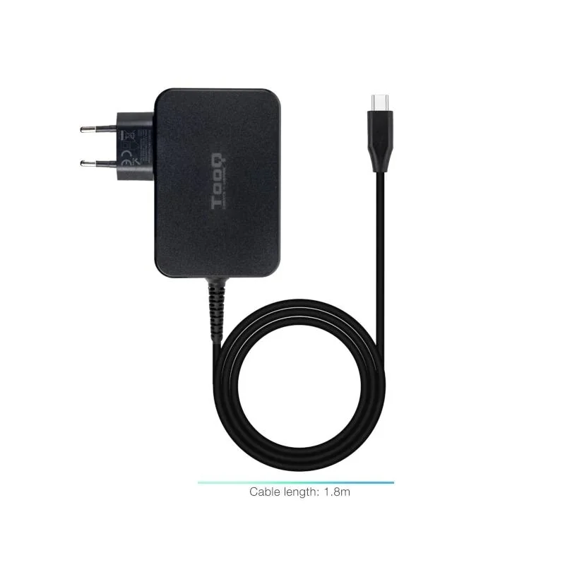 [AAOACR0289] Tooq Cargador portátil GAN USB-C PD 100W Negro