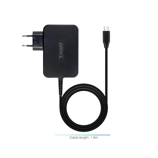 [AAOACR0289] Tooq Cargador portátil GAN USB-C PD 100W Negro