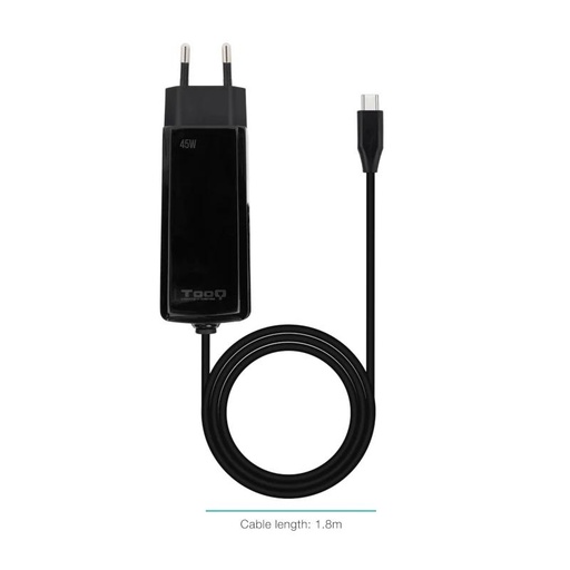[AAOACR0292] Tooq Cargador portátil GAN USB-C PD 45W Cúbico