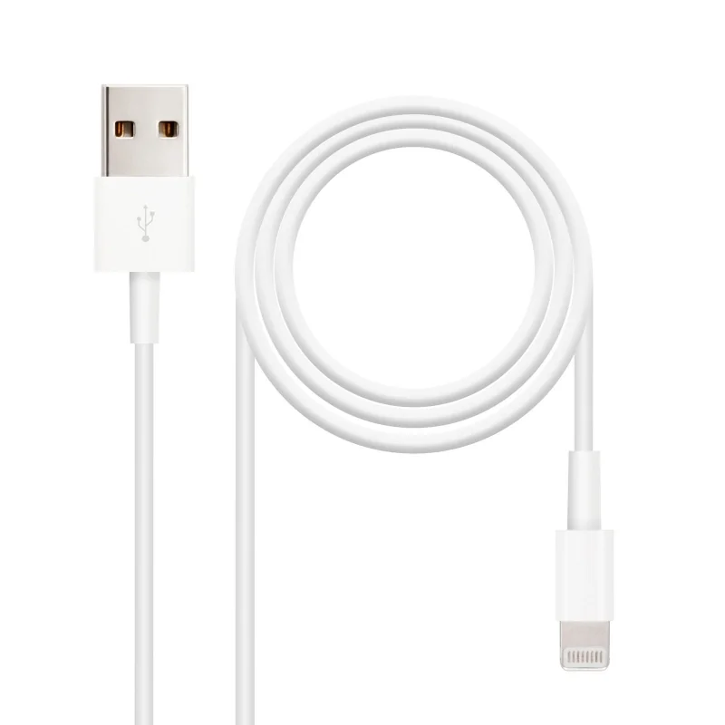 [AAOATI0409] Nanocable Cable de datos/carga LIGHTNING/USB 2 M