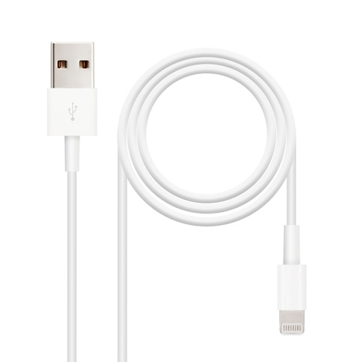 [AAOATI0409] Nanocable Cable de datos/carga LIGHTNING/USB 2 M