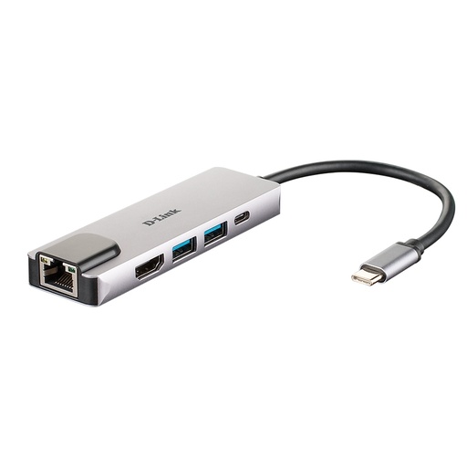 [AAOAUS0162] D-Link DUB-M520 Hub USB-C HDMI/2USB 3.0/USB-C/Ethe