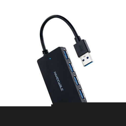 [AAOAUS0187] Nanocable Hub USB 3.0 con 4 Puertos de USB 3.0