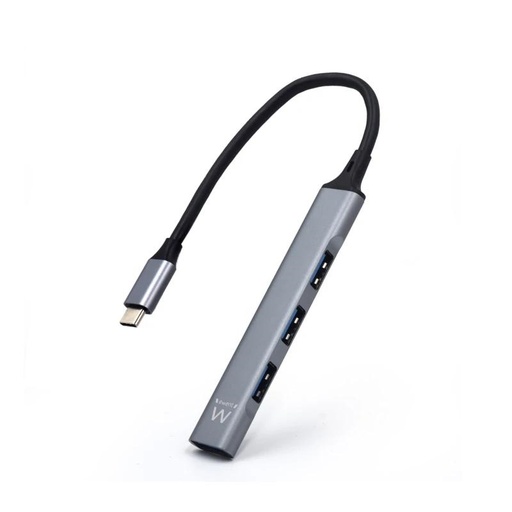 [AAOAUS0214] EWENT Hub Slim tipo C 4 puertos