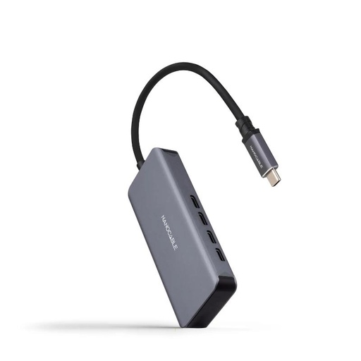 [AAOAUS0241] Nanocable HUB USB-C/M a 3xUSB-C/H ALUMINIO 10 cm