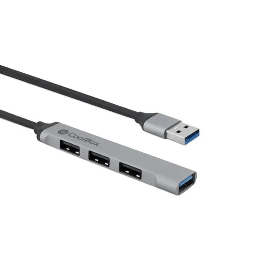 [AAOAUS0258] Coolbox HUB4 Lite USB-C/A 4 Puertos Aluminio