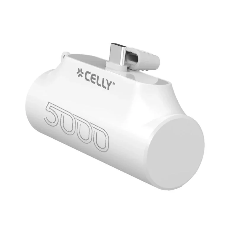 [AATBPT0354] Celly Powerbank Compacta Usb-C 5000 mAh Blanca