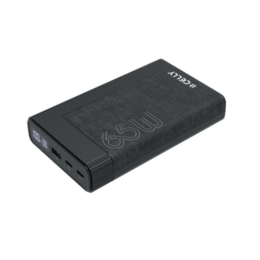 [AATBPT0364] Celly Powerbank PD65W 20000 mAh 65w EVO Negra
