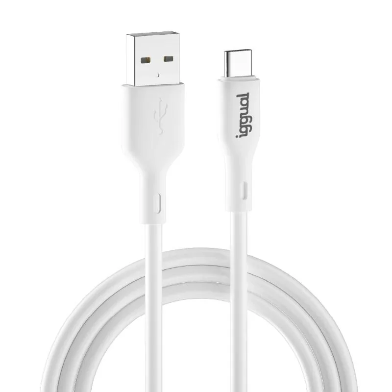 [AATCAT0299] iggual cable USB-A/USB-C 100 cm blanco