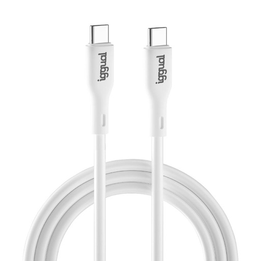 [AATCAT0305] iggual Cable USB-C/USB-C 100 cm blanco Q3.0 3A