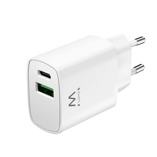 [AATCAT0327] EWENT Cargador rapido Q3 20w Usb-C y Usb-A