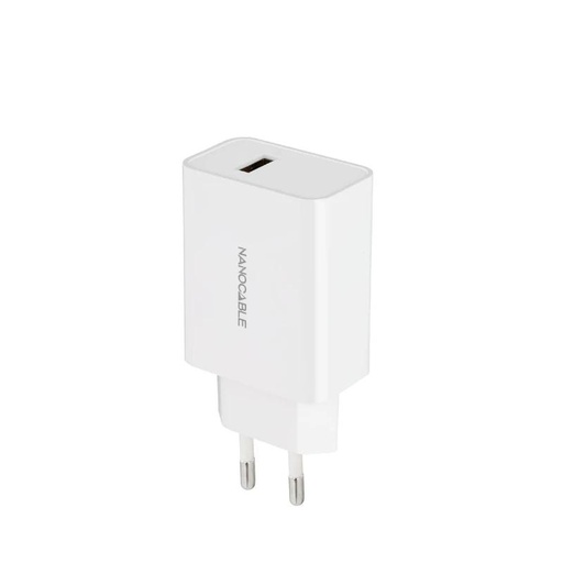 [AATCAT0356] Nanocable Cargador 1 x USB 5V-2.1A Blanco