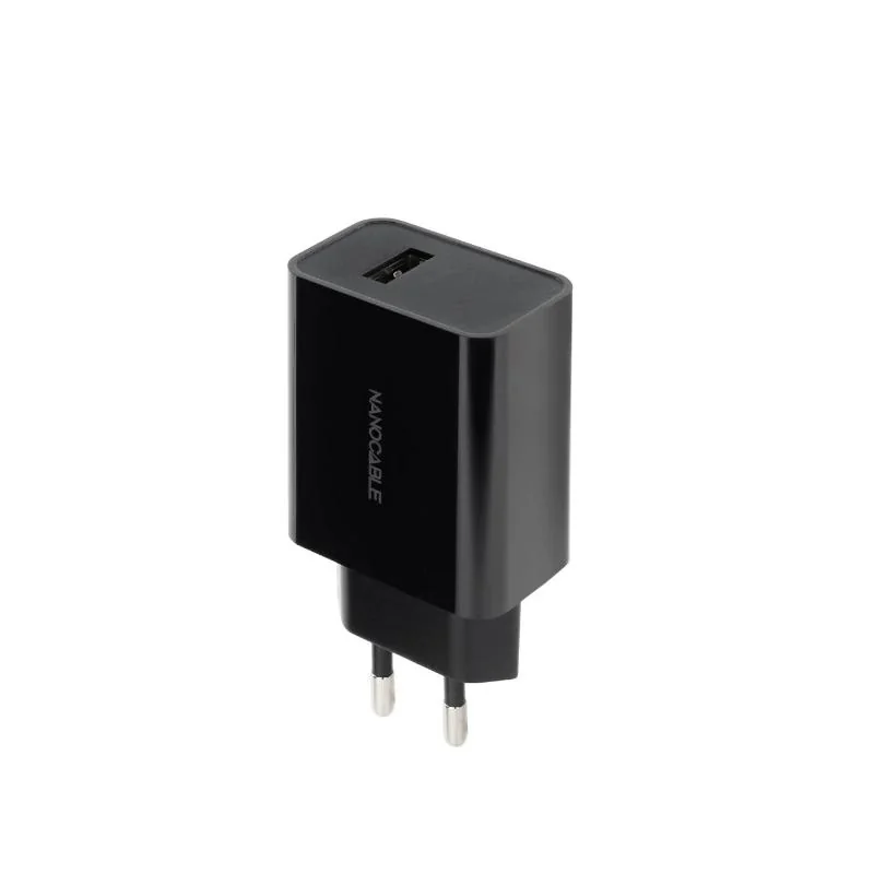 [AATCAT0357] Nanocable Cargador 1 x USB 5V-2.1A Negro