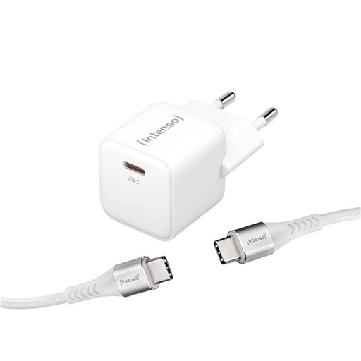 [AATCAT0403] Intenso | KIT Cargador GaN W30C + Cable USB-C