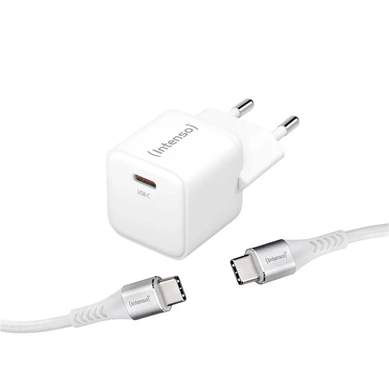 [AATCAT0403] Intenso | KIT Cargador GaN W30C + Cable USB-C
