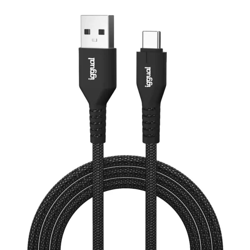 [AATCAT0424] iggual Cable USB-A a tipo C 3A 100 cm trenzado