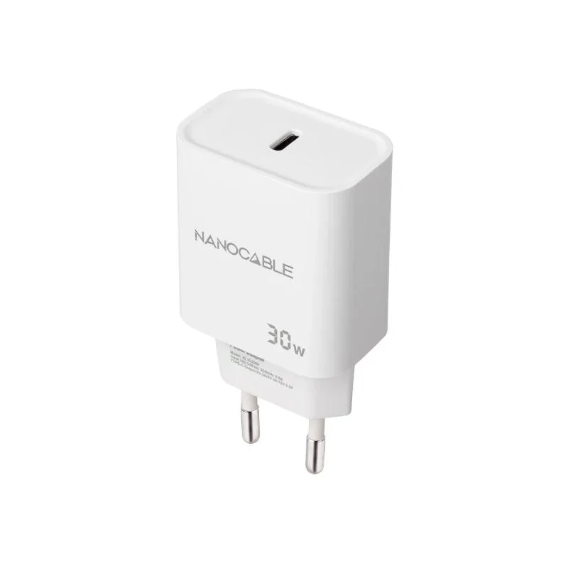 [AATCAT0429] Nanocable Cargador pared USB-C PD 30W Blanco