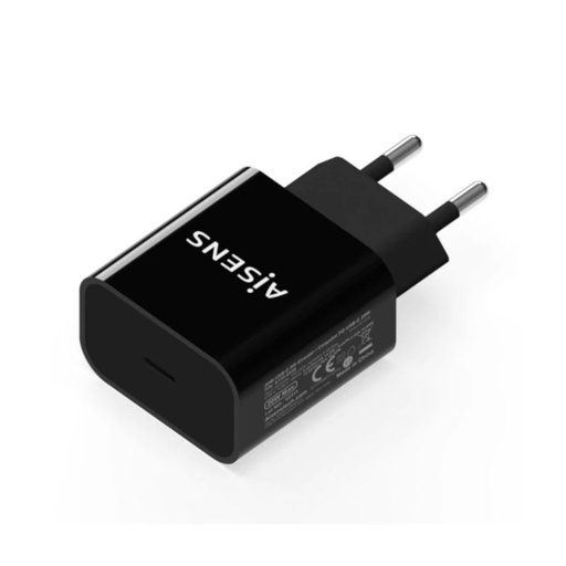 [AATCAT0437] Aisens Cargador 20W USB-C PD3.0 1xUSB-C Negro